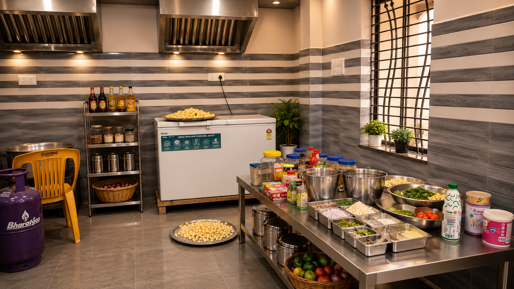Bandhan Vatika commercial kitchen facility