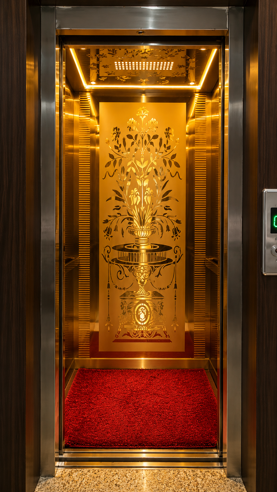 Bandhan Vatika gold elevator