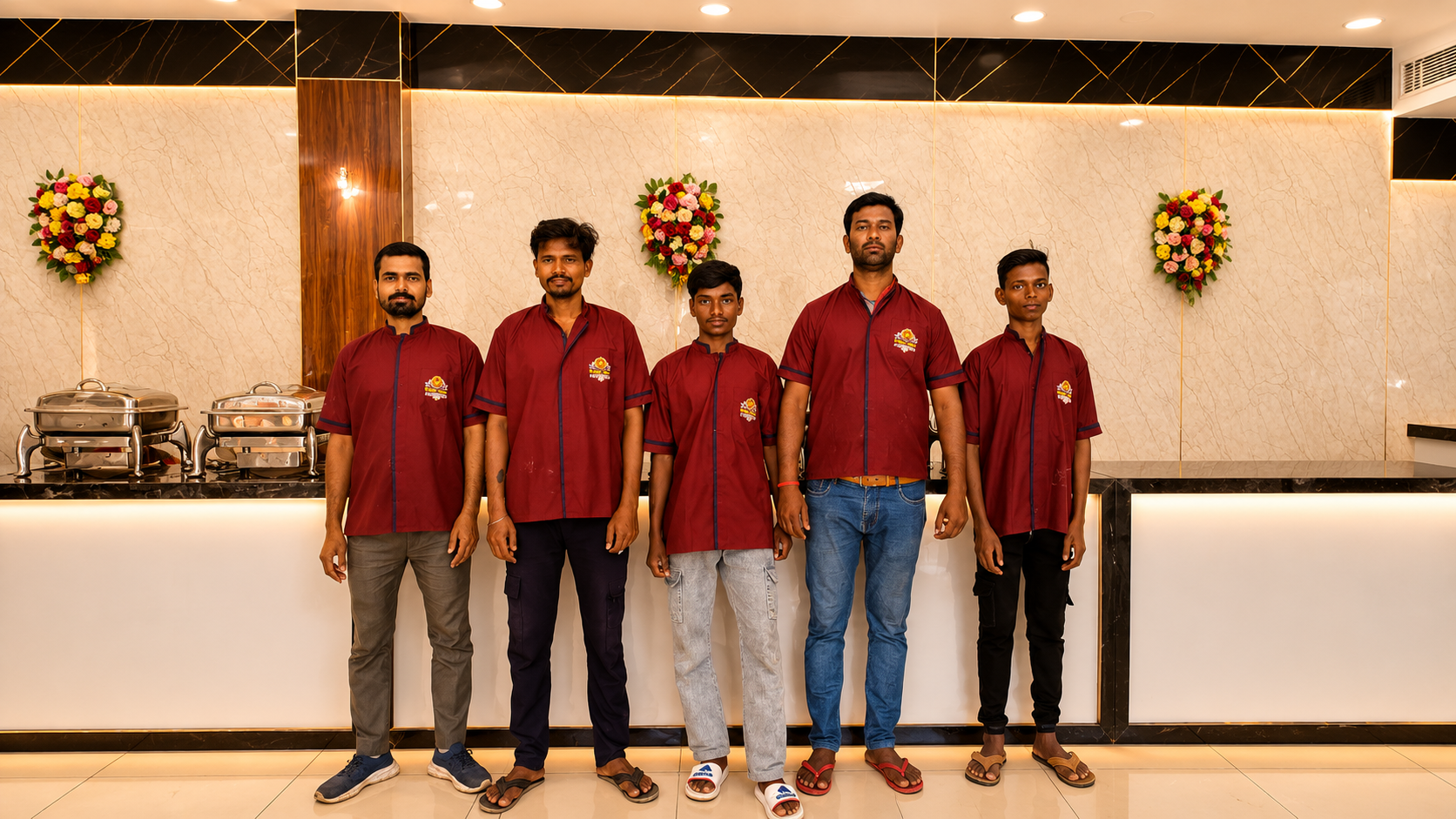 Bandhan Vatika catering and hospitality team